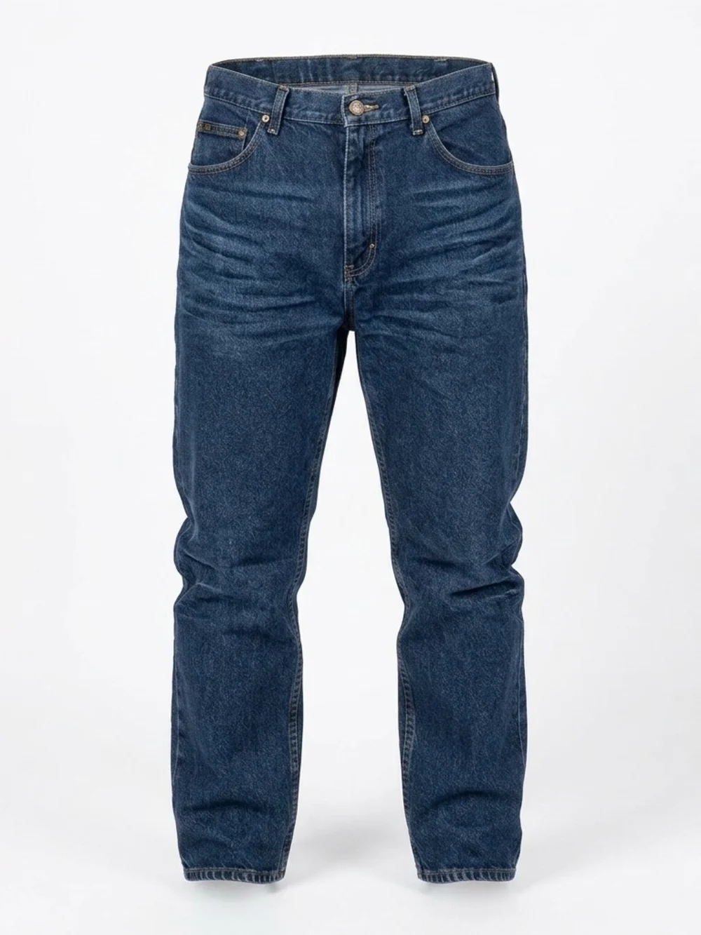 Lee Men's 40x30 Dark Wash Straight Leg Classic Denim Jeans